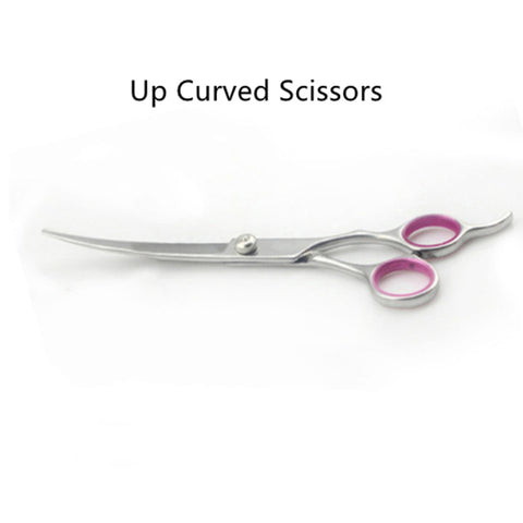 Stainless Steel Pet Dogs Grooming Scissors Up Down Curved