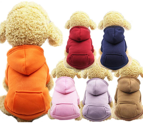 Pawstrip XS-2XL Pet Dog Hoodie Coat For Small Dogs