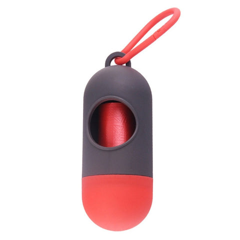 New Pill Shape Pet Dog Poop Bag Dispenser Waste Garbage Bags