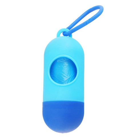 New Pill Shape Pet Dog Poop Bag Dispenser Waste Garbage Bags