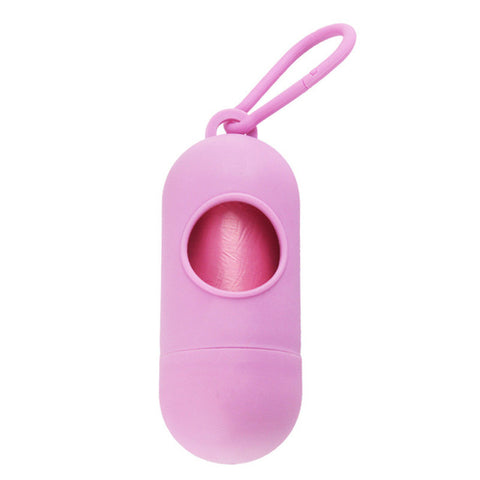 New Pill Shape Pet Dog Poop Bag Dispenser Waste Garbage Bags