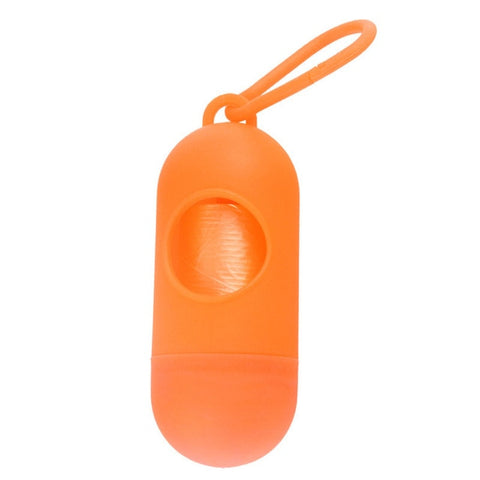 New Pill Shape Pet Dog Poop Bag Dispenser Waste Garbage Bags