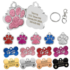 Personalized Dog Tags Engraved Puppy Collar Tag Pendant