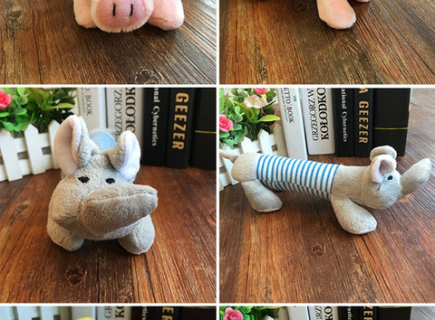 Popular Pet Dog Funny Fleece Durability Plush Dog (Elephant Duck Pig Plush) Toys