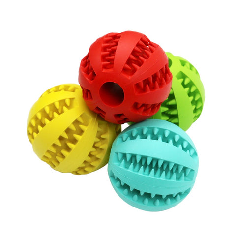 Multi-functional Extra-Tough Rubber Ball Chew Toy For Dogs