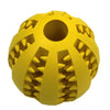 Image of Multi-functional Extra-Tough Rubber Ball Chew Toy For Dogs