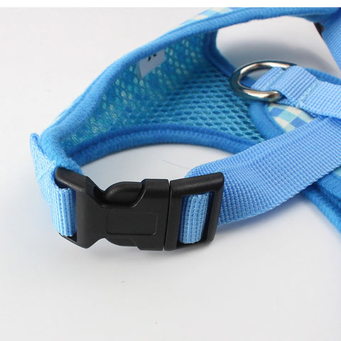 Breathable Small Dog Harness and Leash Set Pet Vest Harness Collar Mesh Padded