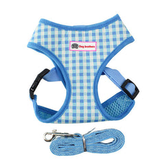 Breathable Small Dog Harness and Leash Set Pet Vest Harness Collar Mesh Padded